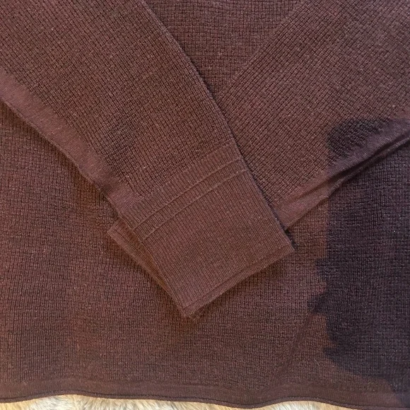 Rag & Bone Maroon Henley Sweater - Picture 4 of 5